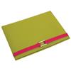 RKW Collection Leather Journal Cover (JBC-2085) - Meadow Green / Hot Pink