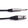 Digiflex Neutrik NC3FXX Female XLR to NP2X 1/4" Mono Cable (N15-XFP)