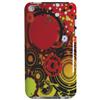 Exian iPod touch 4th Gen Circle Hard Shell Case (4T017) - Orange