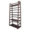 Simpli Home Acadian Ladder Shelf Bookcase (AXSS008KD) - Tobacco Brown