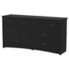 South Shore Tryon Collection 6-Drawer Dresser (3747010) - Black Oak