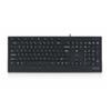 Delux K2201U Multimedia Keyboard Black with USB Connector