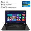 HP Pavilion 17-e033ca, Bilingual Notebook, i5-3230M, 17.3-in. HD LED