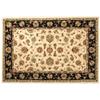 Anglo Oriental 2.97m x 2.36 m White on Black Rug