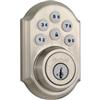 The Interactive Smart Code Deadbolt with Satin Nickel Finish