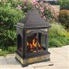 Sunjoy Monroe Outdoor Wood Burning Fireplace